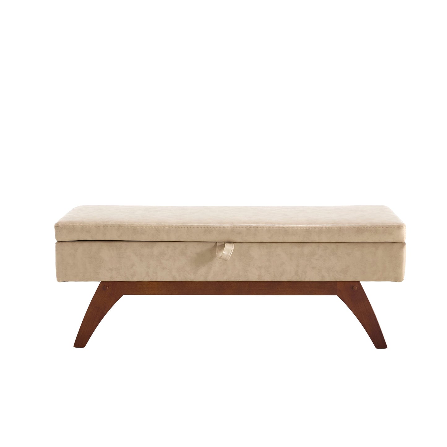 Teddy wool fabric, solid wood feet for solid weighing, and bed end