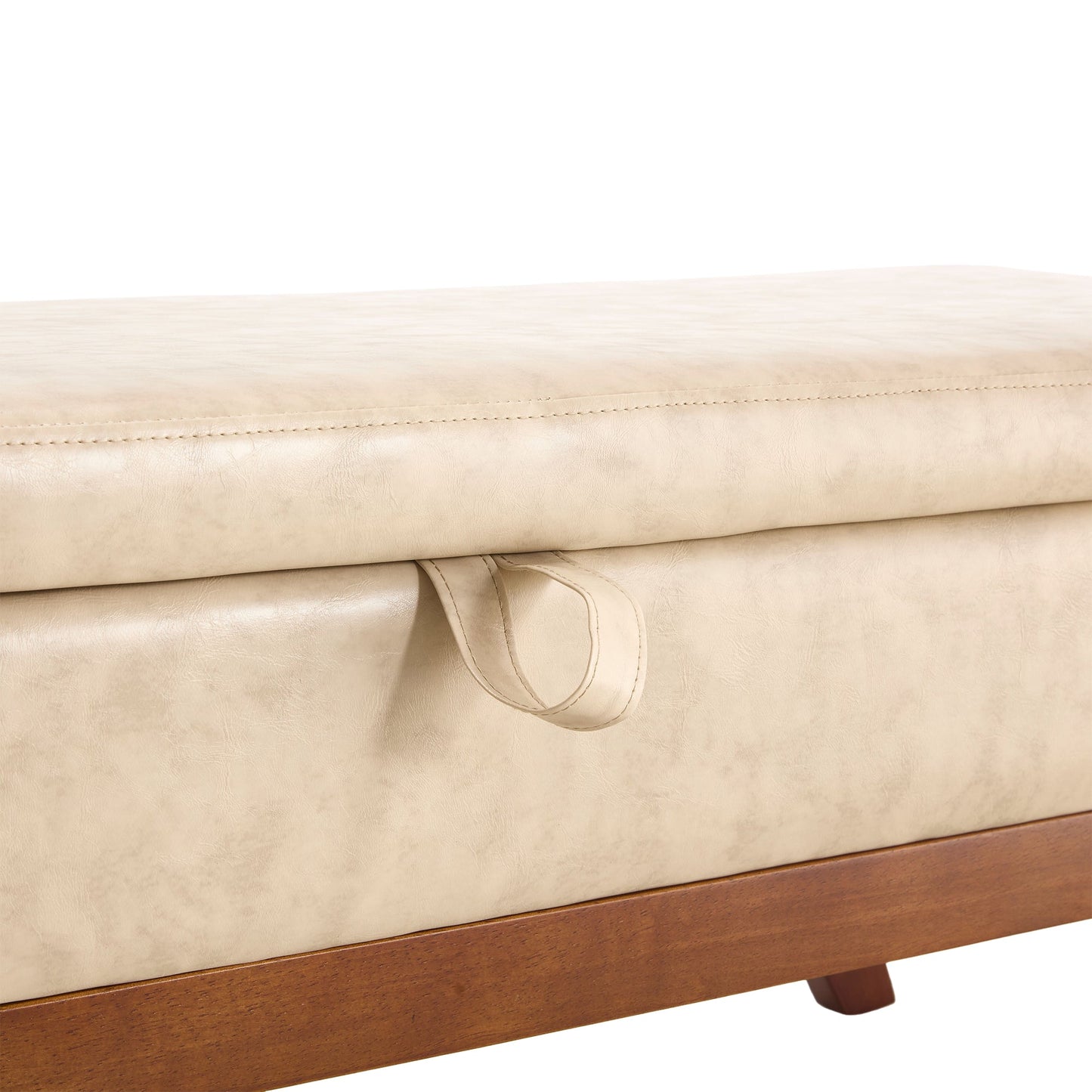 Teddy wool fabric, solid wood feet for solid weighing, and bed end