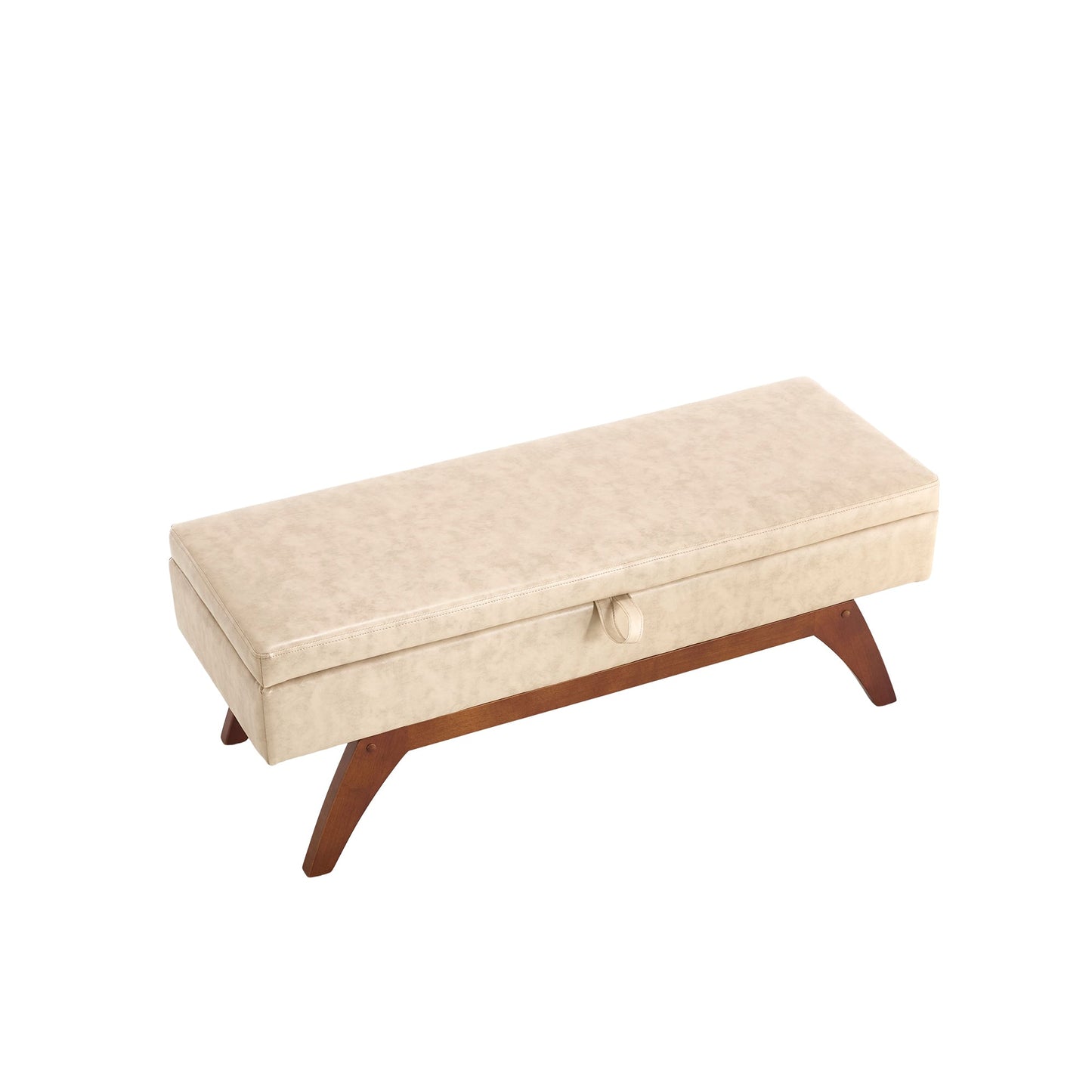 Teddy wool fabric, solid wood feet for solid weighing, and bed end