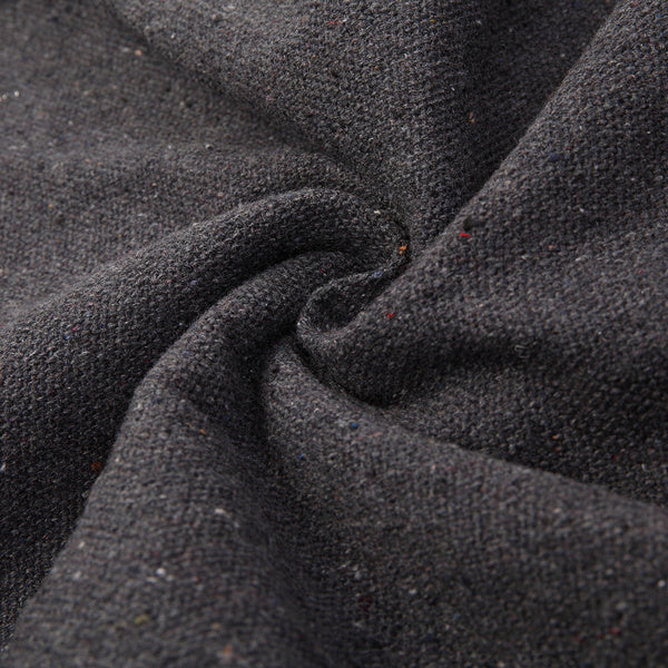 LuneluX – Boho Hanging Chair with Fringe & Cushions (Gray)