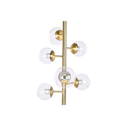 Floor Lamp DKD Home Decor 42 x 42 x 170 cm Crystal Black Golden Metal