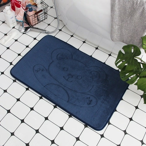 Cobblestone Embossed Bath Mat Non slip Bathroom Carpets In Wash Basin