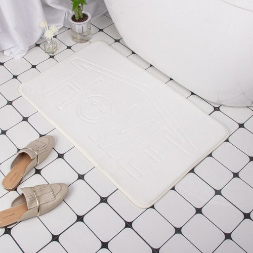 Cobblestone Embossed Bath Mat Non slip Bathroom Carpets In Wash Basin