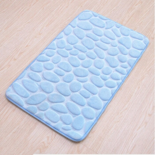 Cobblestone Embossed Bath Mat Non slip Bathroom Carpets In Wash Basin