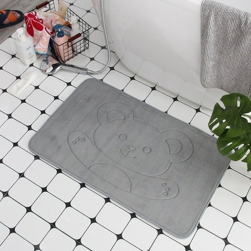 Cobblestone Embossed Bath Mat Non slip Bathroom Carpets In Wash Basin