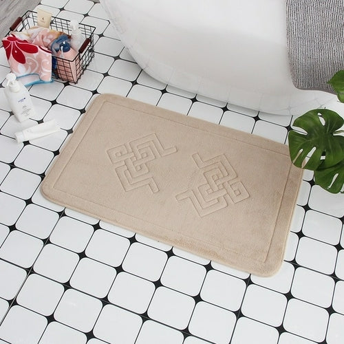 Cobblestone Embossed Bath Mat Non slip Bathroom Carpets In Wash Basin