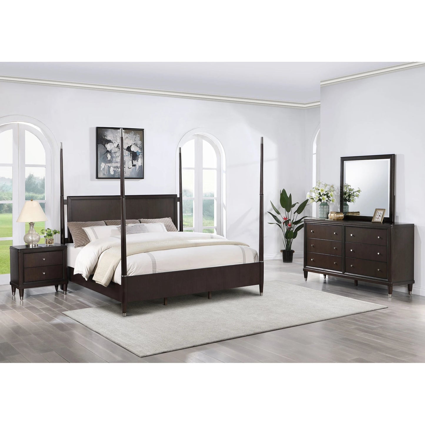 Luxury Modern Double Bed Simple Minimalist King Sizes Bedroom
