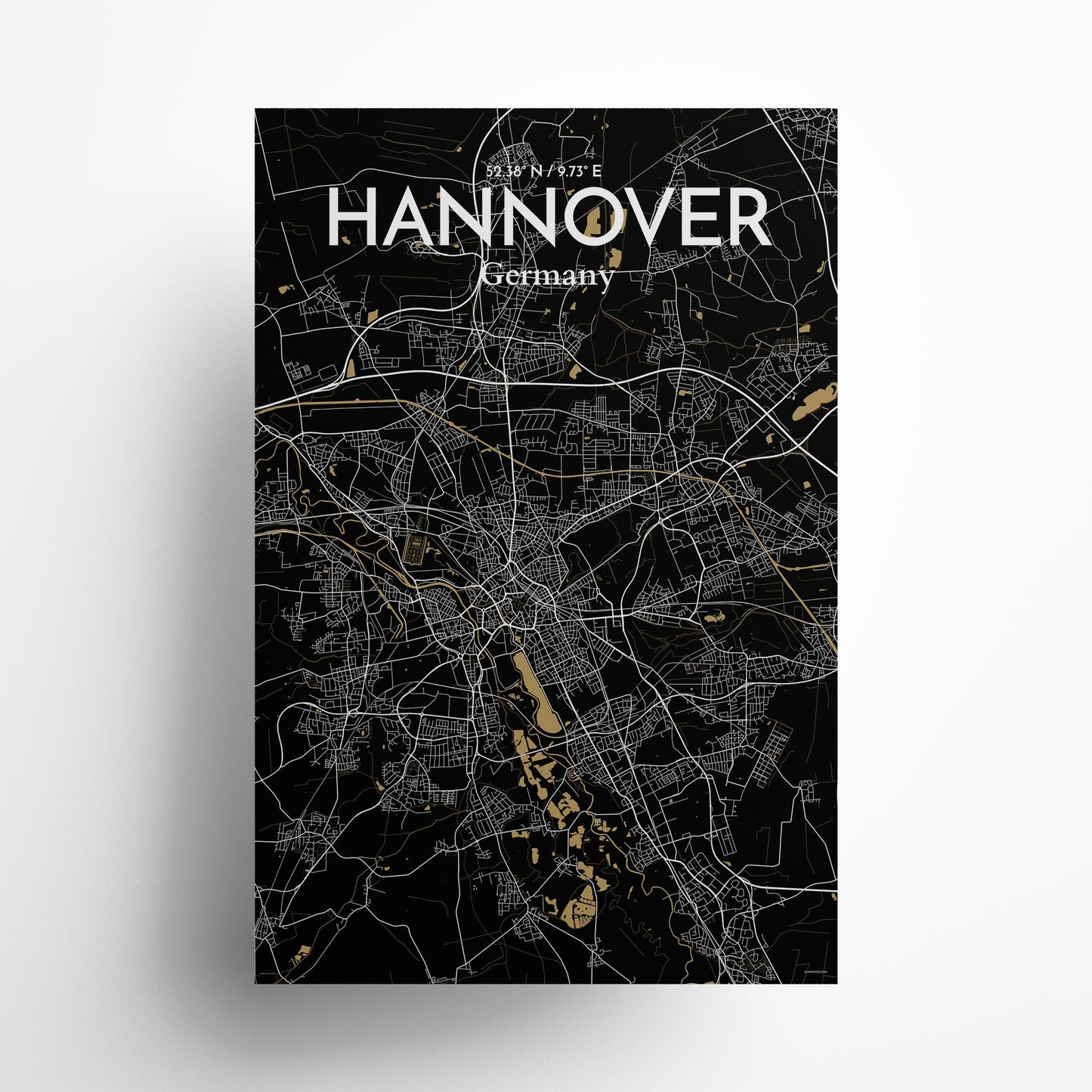 Hannover City Map Poster