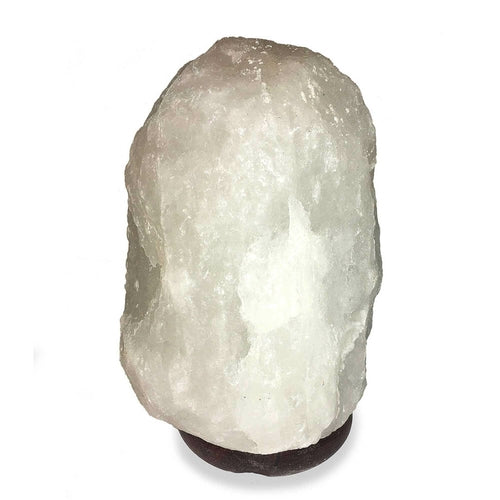 12V 12W 2-3Kg Himalayan White Salt Lamp Crystal Rock Natural Shape