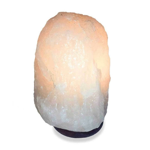 12V 12W 2-3Kg Himalayan White Salt Lamp Crystal Rock Natural Shape