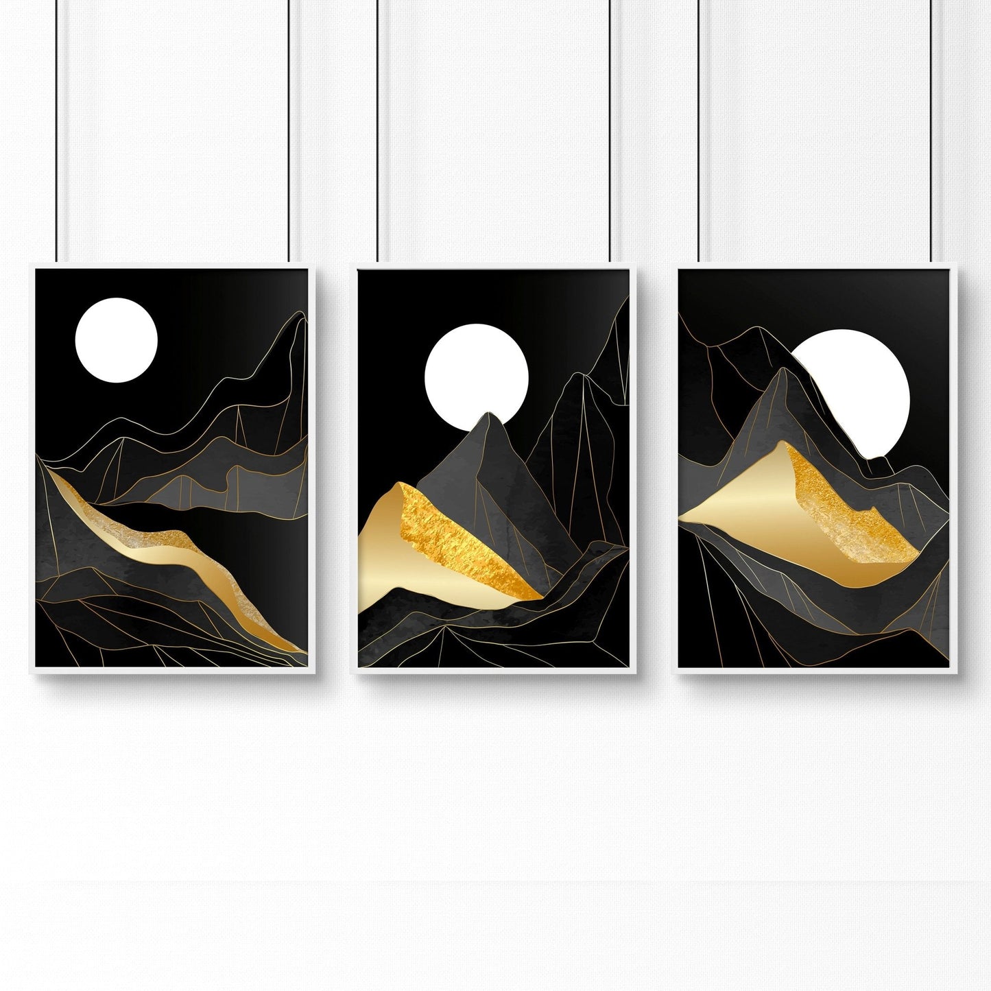 Scandinavian interior decor | set of 3 wall art prints for Living room